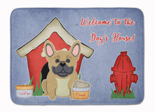 Load image into Gallery viewer, Dog House Collection French Bulldog Cream Machine Washable Memory Foam Mat BB2764RUG