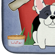 Load image into Gallery viewer, Dog House Collection French Bulldog Piebald Dish Drying Mat – Absorbent, Artistic Kitchen Essentials BB2765DDM
