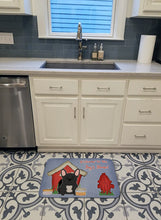 Load image into Gallery viewer, Dog House Collection French Bulldog Black Machine Washable Memory Foam Mat BB2768RUG