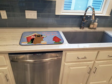 Load image into Gallery viewer, Dog House Collection Mastiff Brindle Dish Drying Mat – Absorbent, Artistic Kitchen Essentials BB2769DDM