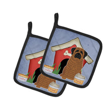 Load image into Gallery viewer, Dog House Collection Mastiff Brindle Pot Holders - Set of 2 - Heat-Resistant Kitchen Essentials