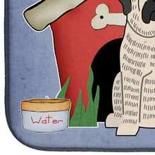 Load image into Gallery viewer, Dog House Collection Mastiff Brindle White Dish Drying Mat – Absorbent, Artistic Kitchen Essentials BB2770DDM