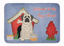 Load image into Gallery viewer, Dog House Collection Mastiff Brindle White Machine Washable Memory Foam Mat BB2770RUG