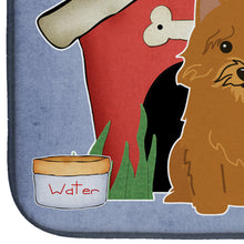 Load image into Gallery viewer, Dog House Collection Norwich Terrier Dish Drying Mat – Absorbent, Artistic Kitchen Essentials BB2774DDM