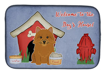 Load image into Gallery viewer, Dog House Collection Norwich Terrier Dish Drying Mat – Absorbent, Artistic Kitchen Essentials BB2774DDM