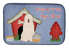 Load image into Gallery viewer, Dog House Collection South Russian Sheepdog Dish Drying Mat – Absorbent, Artistic Kitchen Essentials BB2778DDM