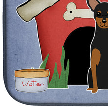 Load image into Gallery viewer, Dog House Collection Manchester Terrier Dish Drying Mat – Absorbent, Artistic Kitchen Essentials BB2782DDM