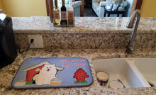Load image into Gallery viewer, Dog House Collection Samoyed Dish Drying Mat – Absorbent, Artistic Kitchen Essentials BB2784DDM