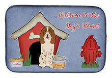 Load image into Gallery viewer, Dog House Collection Russian Spaniel Dish Drying Mat – Absorbent, Artistic Kitchen Essentials BB2785DDM