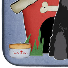 Load image into Gallery viewer, Dog House Collection Standard Schnauzer Black Dish Drying Mat – Absorbent, Artistic Kitchen Essentials BB2786DDM