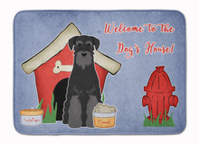 Load image into Gallery viewer, Dog House Collection Standard Schnauzer Black Machine Washable Memory Foam Mat BB2786RUG