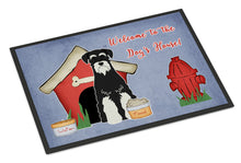Load image into Gallery viewer, Dog House Collection Standard Schnauzer Salt and Pepper Doormat - 24x36 Decorative Floor Mat – Indoor/Outdoor Rug with Artistic Flair BB2787JMAT
