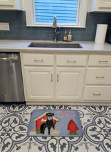 Load image into Gallery viewer, Dog House Collection Standard Schnauzer Black Grey Machine Washable Memory Foam Mat BB2788RUG