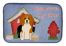Load image into Gallery viewer, Dog House Collection Beagle Tricolor Dish Drying Mat – Absorbent, Artistic Kitchen Essentials BB2794DDM