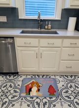 Load image into Gallery viewer, Dog House Collection Beagle Tricolor Machine Washable Memory Foam Mat BB2794RUG