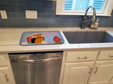 Load image into Gallery viewer, Dog House Collection Airedale Dish Drying Mat – Absorbent, Artistic Kitchen Essentials BB2795DDM