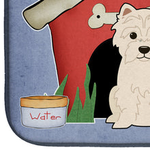 Load image into Gallery viewer, Dog House Collection Westie Dish Drying Mat – Absorbent, Artistic Kitchen Essentials BB2796DDM