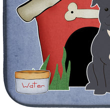 Load image into Gallery viewer, Dog House Collection Staffordshire Bull Terrier Blue Dish Drying Mat – Absorbent, Artistic Kitchen Essentials BB2800DDM