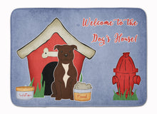 Load image into Gallery viewer, Dog House Collection Staffordshire Bull Terrier Chocolate Machine Washable Memory Foam Mat BB2802RUG