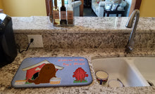 Load image into Gallery viewer, Dog House Collection Caucasian Shepherd Dog Dish Drying Mat – Absorbent, Artistic Kitchen Essentials BB2804DDM