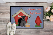Load image into Gallery viewer, Dog House Collection Miniature Schanuzer Black Doormat - 24x36 Decorative Floor Mat – Indoor/Outdoor Rug with Artistic Flair BB2805JMAT