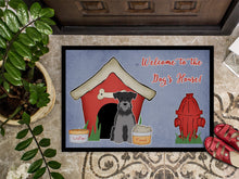 Load image into Gallery viewer, Dog House Collection Miniature Schanuzer Black Silver Doormat - 24x36 Decorative Floor Mat – Indoor/Outdoor Rug with Artistic Flair BB2806JMAT