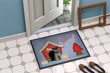 Load image into Gallery viewer, Dog House Collection Miniature Schanuzer Black Silver Doormat - 24x36 Decorative Floor Mat – Indoor/Outdoor Rug with Artistic Flair BB2806JMAT