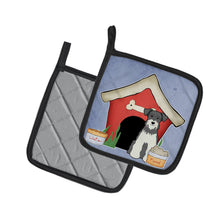 Load image into Gallery viewer, Dog House Collection Miniature Schanuzer Salt and Pepper Pot Holders - Set of 2 - Heat-Resistant Kitchen Essentials BB2808PTHD
