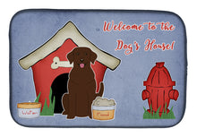 Load image into Gallery viewer, Dog House Collection Chocolate Labrador Dish Drying Mat – Absorbent, Artistic Kitchen Essentials BB2810DDM