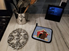 Load image into Gallery viewer, Dog House Collection Chocolate Labrador Pot Holders - Set of 2 - Heat-Resistant Kitchen Essentials