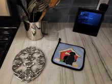 Load image into Gallery viewer, Dog House Collection Black Labrador Pot Holders - Set of 2 - Heat-Resistant Kitchen Essentials
