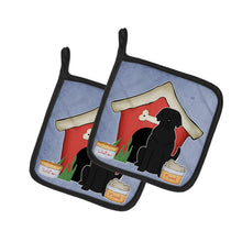 Load image into Gallery viewer, Dog House Collection Black Labrador Pot Holders - Set of 2 - Heat-Resistant Kitchen Essentials