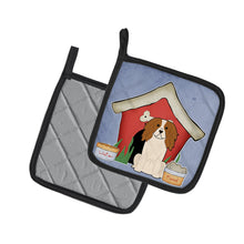 Load image into Gallery viewer, Dog House Collection Cavalier Spaniel Pot Holders - Set of 2 - Heat-Resistant Kitchen Essentials BB2812PTHD
