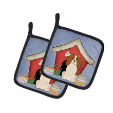 Load image into Gallery viewer, Dog House Collection Cavalier Spaniel Pot Holders - Set of 2 - Heat-Resistant Kitchen Essentials BB2812PTHD