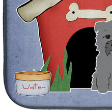 Load image into Gallery viewer, Dog House Collection Glen of Imal Grey Dish Drying Mat – Absorbent, Artistic Kitchen Essentials BB2813DDM