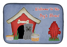 Load image into Gallery viewer, Dog House Collection Glen of Imal Grey Dish Drying Mat – Absorbent, Artistic Kitchen Essentials BB2813DDM