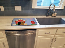 Load image into Gallery viewer, Dog House Collection Glen of Imal Tan Dish Drying Mat – Absorbent, Artistic Kitchen Essentials BB2814DDM