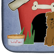 Load image into Gallery viewer, Dog House Collection Glen of Imal Tan Dish Drying Mat – Absorbent, Artistic Kitchen Essentials BB2814DDM