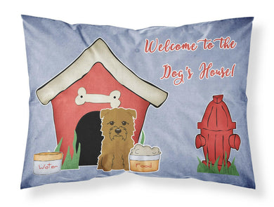 Dog House Collection Glen of Imal Tan Fabric Standard Pillowcase – Artistic Decorative Front, White Back BB2814PILLOWCASE