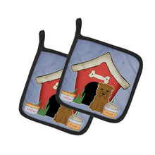 Load image into Gallery viewer, Dog House Collection Glen of Imal Tan Pot Holders - Set of 2 - Heat-Resistant Kitchen Essentials BB2814PTHD