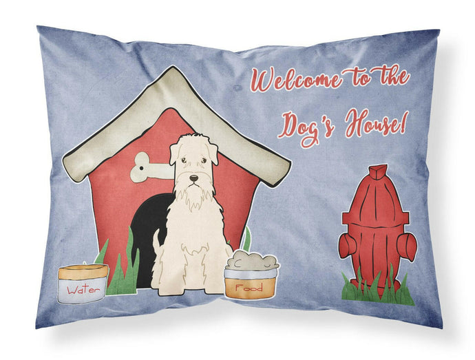 Dog House Collection Soft Coated Wheaten Terrier Fabric Standard Pillowcase – Artistic Decorative Front, White Back BB2815PILLOWCASE