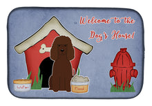 Load image into Gallery viewer, Dog House Collection Irish Water Spaniel Dish Drying Mat – Absorbent, Artistic Kitchen Essentials BB2817DDM