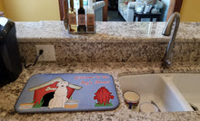 Load image into Gallery viewer, Dog House Collection Irish Wolfhound Dish Drying Mat – Absorbent, Artistic Kitchen Essentials BB2819DDM
