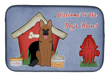 Load image into Gallery viewer, Dog House Collection German Shepherd Dish Drying Mat – Absorbent, Artistic Kitchen Essentials BB2821DDM
