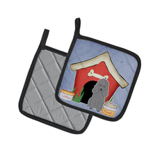 Load image into Gallery viewer, Dog House Collection Poodle Silver Pot Holders - Set of 2 - Heat-Resistant Kitchen Essentials