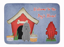 Load image into Gallery viewer, Dog House Collection Poodle Silver Machine Washable Memory Foam Mat BB2822RUG