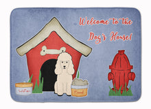 Load image into Gallery viewer, Dog House Collection Poodle White Machine Washable Memory Foam Mat BB2824RUG