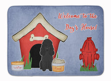 Load image into Gallery viewer, Dog House Collection Poodle Black Machine Washable Memory Foam Mat BB2825RUG