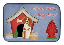 Load image into Gallery viewer, Dog House Collection Brittany Spaniel Dish Drying Mat – Absorbent, Artistic Kitchen Essentials BB2826DDM
