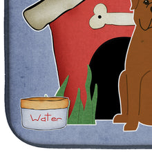 Load image into Gallery viewer, Dog House Collection Dogue de Bourdeaux Dish Drying Mat – Absorbent, Artistic Kitchen Essentials BB2827DDM
